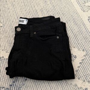 PAIGE Women's Classic Black Skinny Jeans